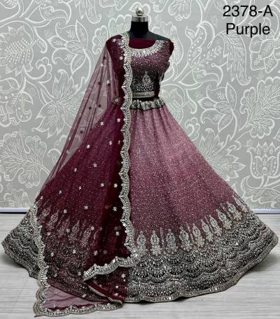 Code 2378 By Anjani Art Designer Partywear Lehenga Choli Collection